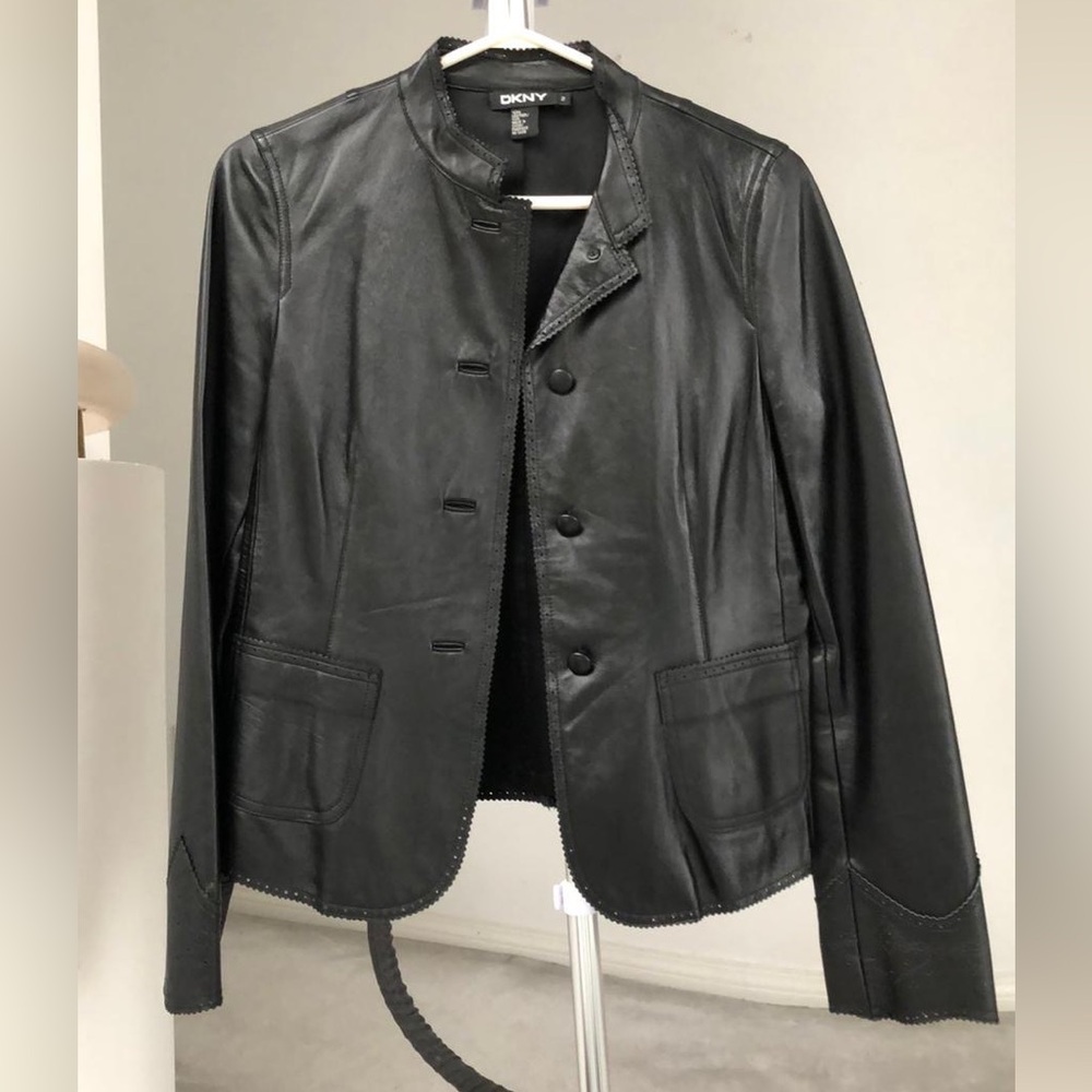 DKNY Women’s Black Leather Jacket